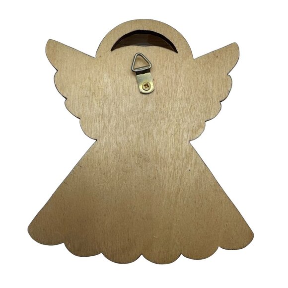 James Knight Handcrafted Wooden Angel Wall Art 2010 Decor Art Brown Tan - Picture 9 of 12